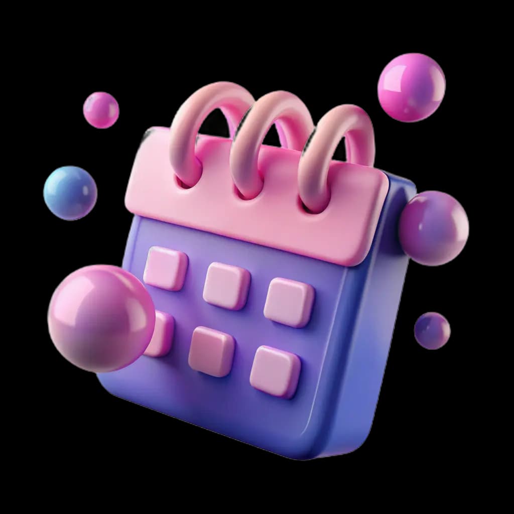 Picture of an event calendar
